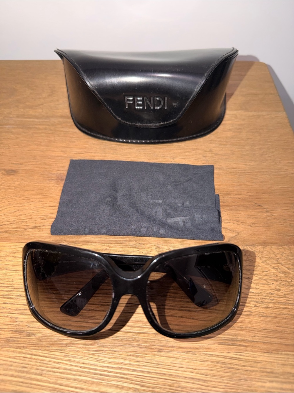 Fendi Women's Black Gradient Oversized Sunglasses